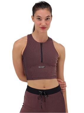 Bandit Striped Cadence Zip Front Race Crop